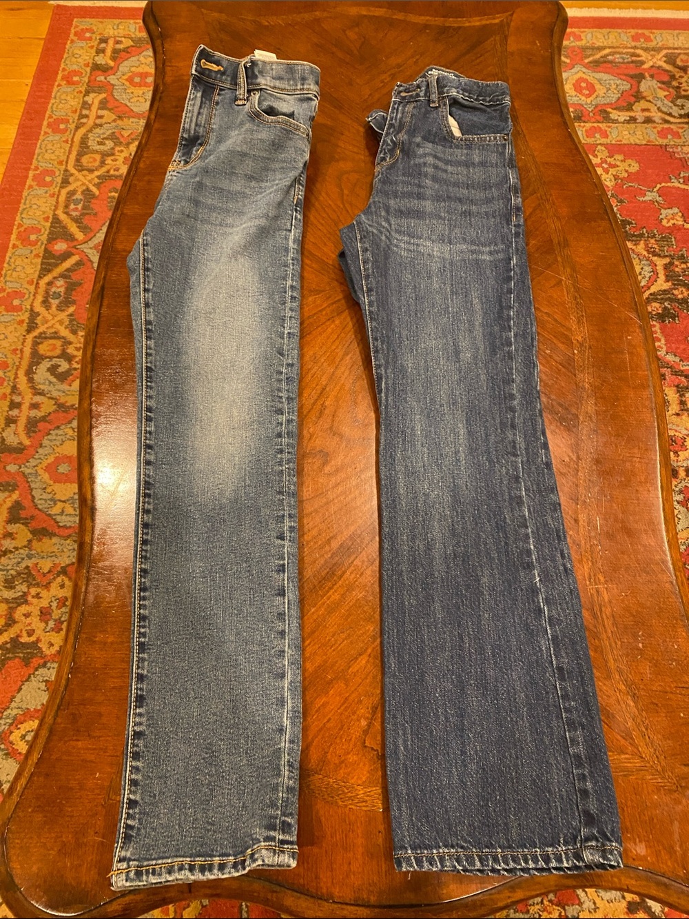 Old Navy Slim Jeans — Light & Medium Blue Washes